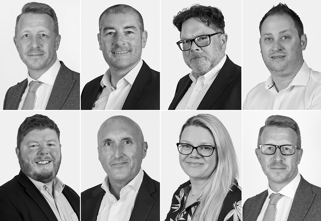 corporate headshots in black and white