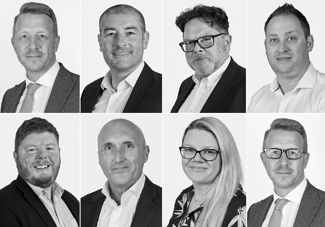 corporate headshots in black and white